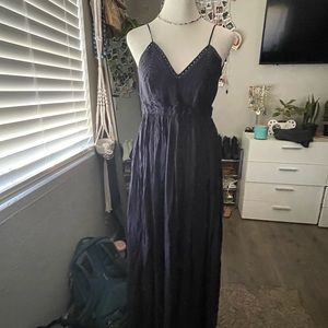 Navy blue maxi dress